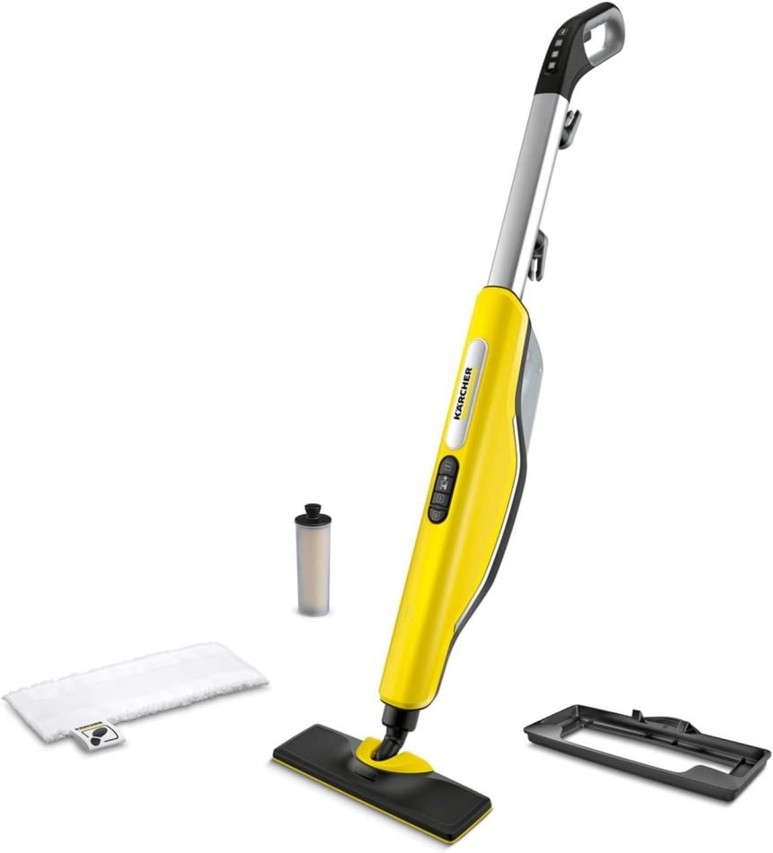 Kärcher SC 3 Upright EasyFix limpiador vapeur – Chauffe 0,5 min, env. 60 m², depósito 0,5 L, 1600 W, buse sol, chiffon, glisseur alfombra y cartoche