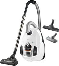 AEG VX7-2-IW-S aspiradora – ruedas soples 360°, seulement 69 dB(A), accessoires, asa Ergo, filtre lavable, 650 W, rayon 12 m