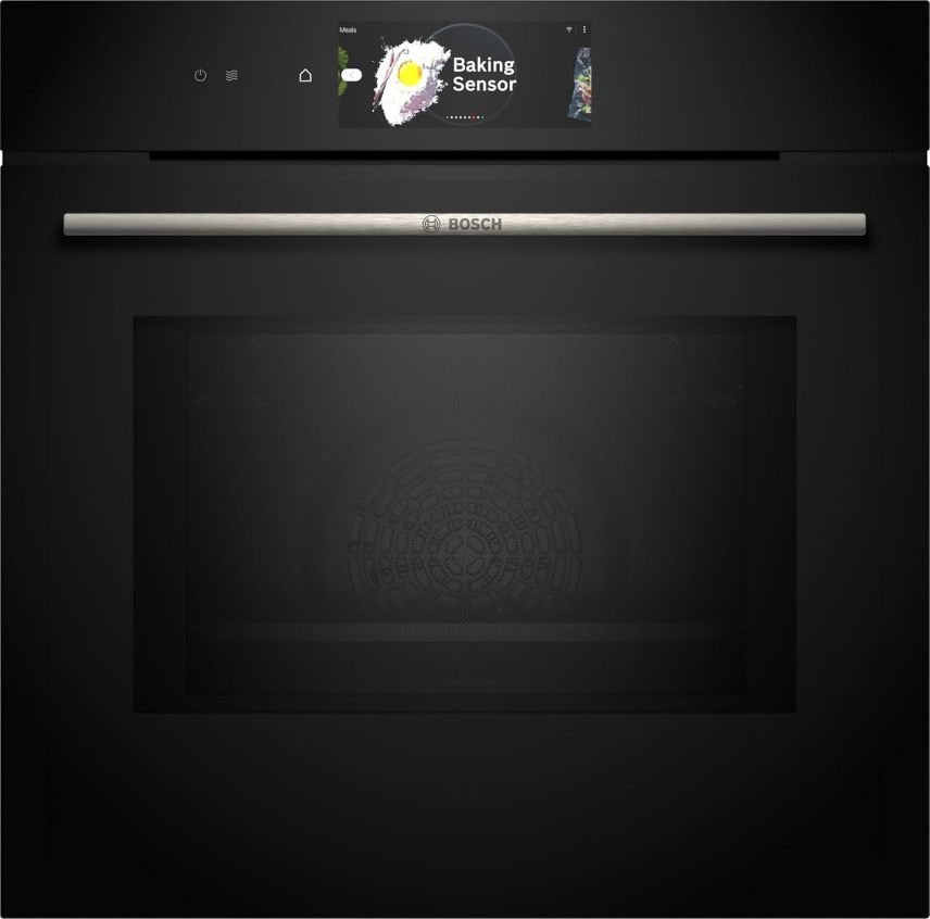 Bosch HMG7361B1 Série 8 horno encastrable intelligent con micro-ondes 60 × 60 cm – Fabriqué en Allemagne, Air Fry, bague de commande digital, negro