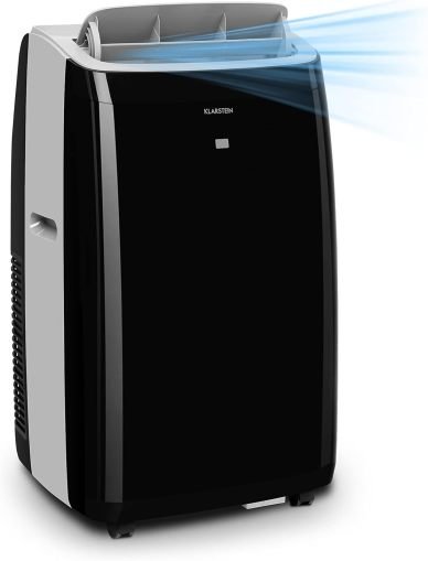 Klarstein aire acondicionado mobile con tuyau d’évacuation 4-en-1 – ventilador, déshumidificateur, mode nuit, portátil para maison y bureau, faible