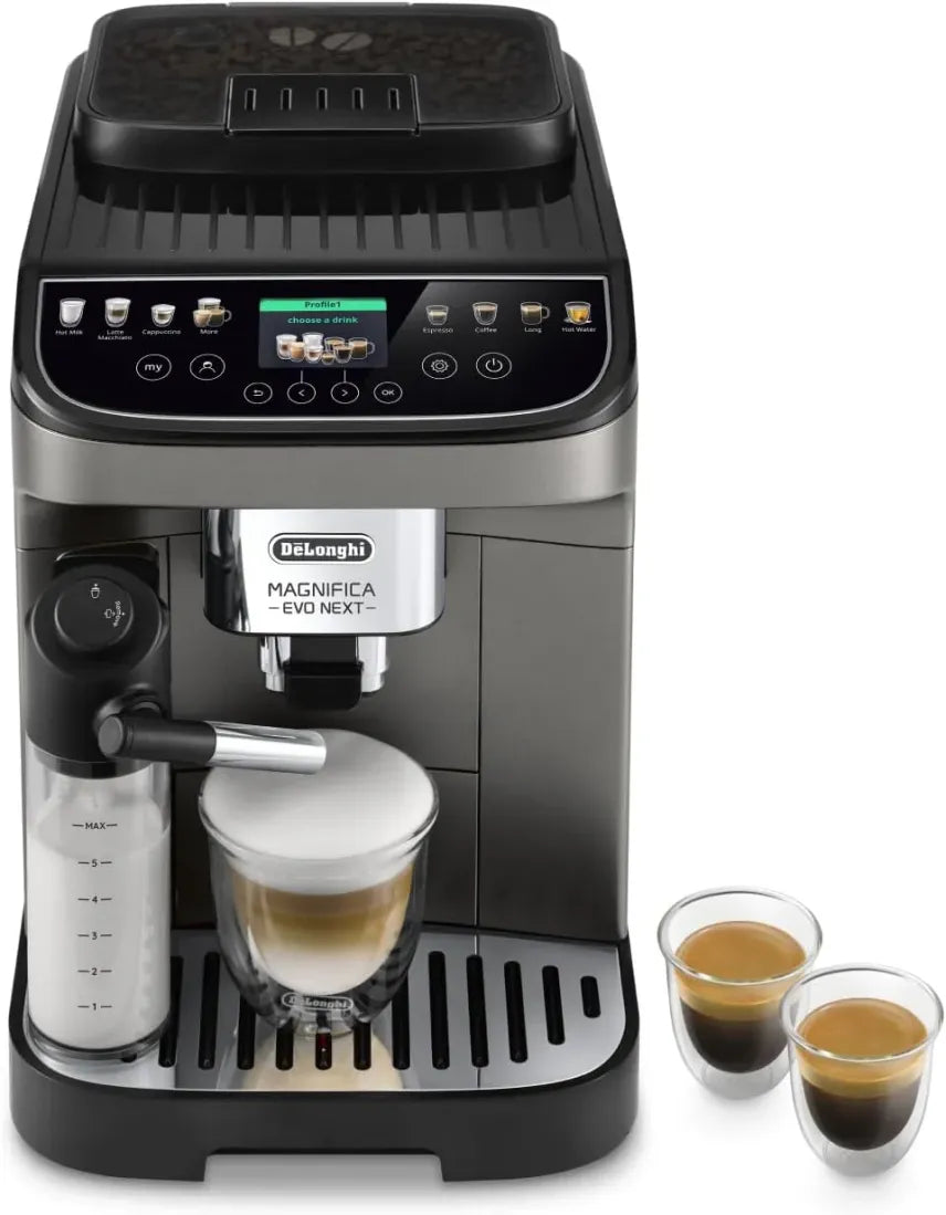 De'Longhi Magnifica Evo ECAM 292.81.B cafyera automático – Système LatteCrema, 7 toches directes para cappuccino, espresso y autres boissons