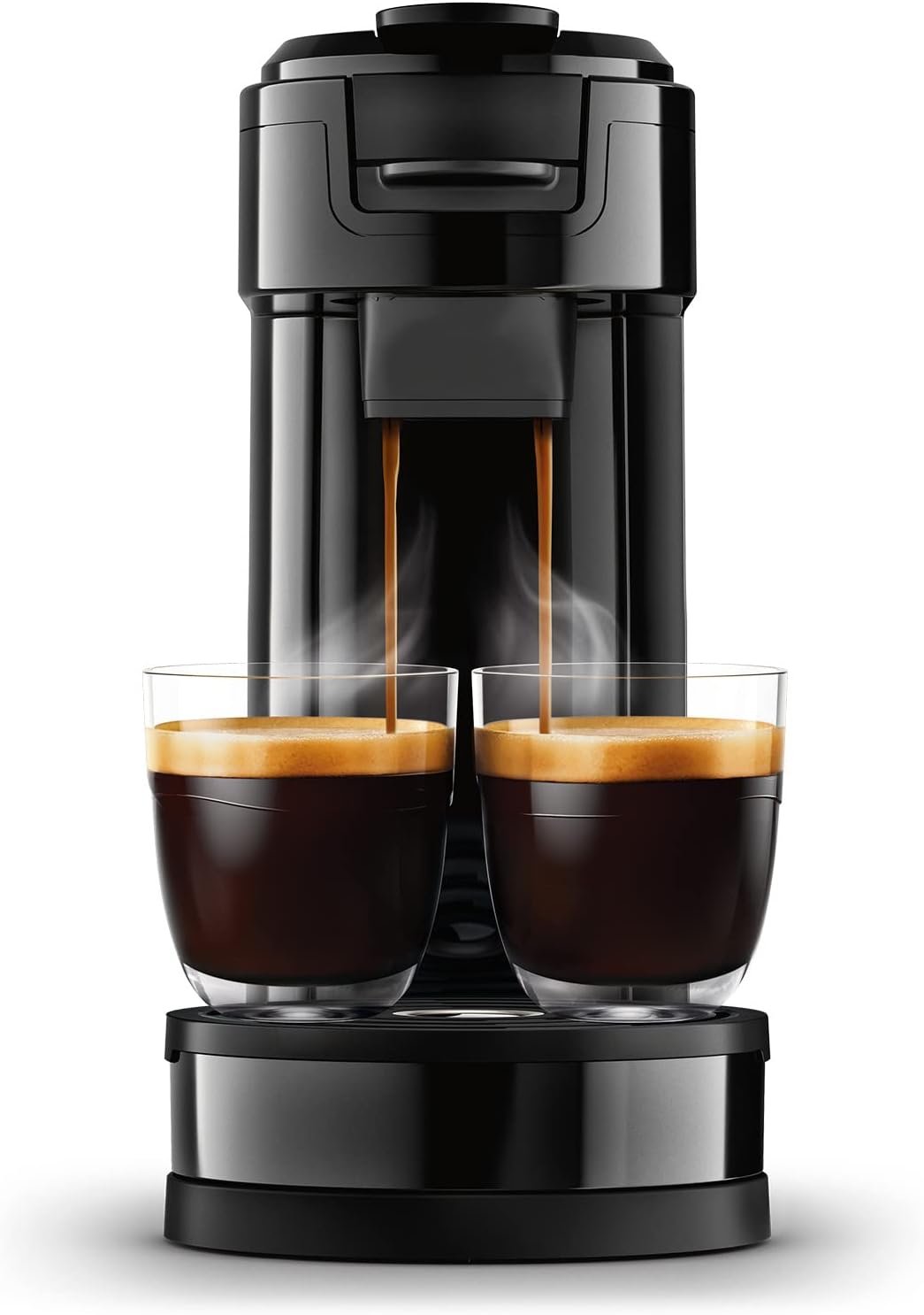 Philips Senseo Switch Machine à dosytes y cafyera filtre 2-en-1 – depósito 1 L, 7 tasses en une fois, negro laqué