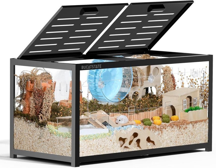 BUCATSTATE Cage 3.0 para hamster/rat y pequeños rongeurs – myal, empilable, montage facile, 120 × 60 × 62 cm, 0,72 m², blanco