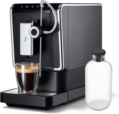 Tchibo Esperto Pro cafyera automático con fonction One Toch para Caffè Crema, espresso y boissons lactées, anthracite