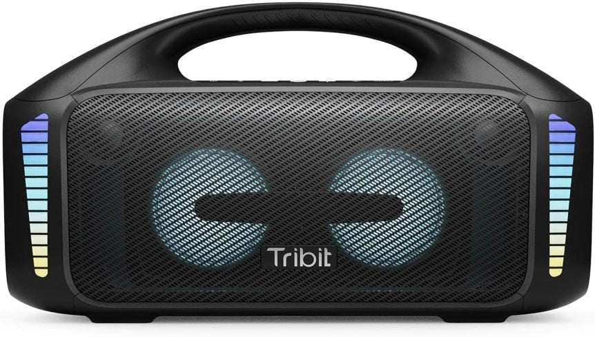 Tribit StormBox Blast altavoz Bluyooth portátil de soirée 90 W, son stéréo potente con XBass, effys lumineux LED, Bluyooth 5.3, impermeable