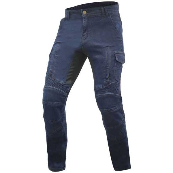 Trilobite Acid Scrambler Jean moto homme azul foncé – Cope Slim Straight, renfort Kevlar®, protections CE