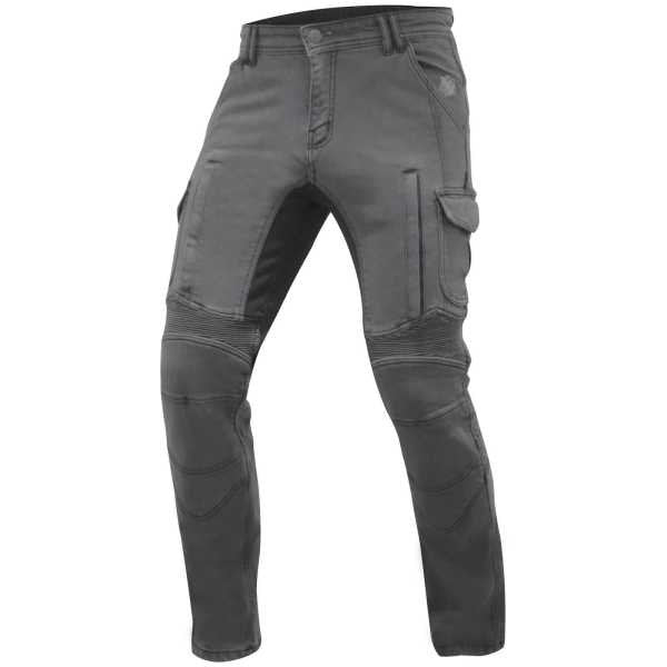 Trilobite Acid Scrambler Jean moto homme gris – Denim strych, renfort Kevlar®, protections CE