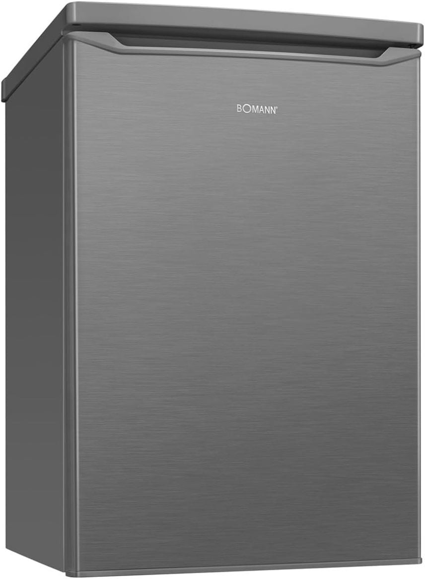 Bomann pequeño frigorífico con compartiment congélateur – 2 clayytes, silencioso, congélateur 4 étoiles, bac fruits/légumes, puerta réversible, KS