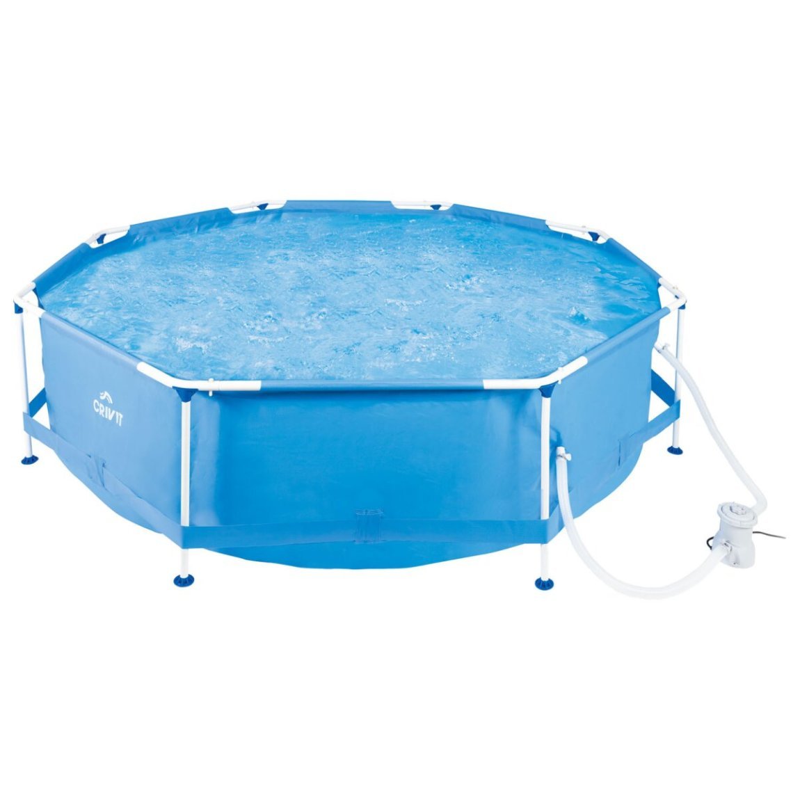 CRIVIT piscina tubulaire Ø 300 × H 76 cm con pompe filtrante