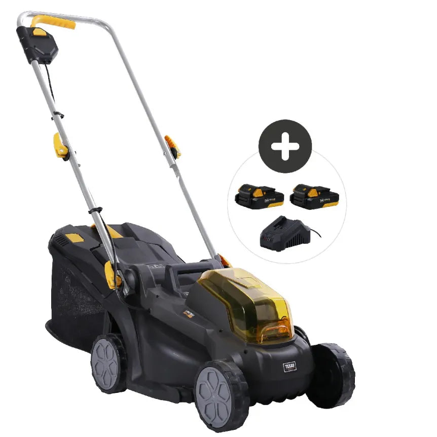 Texas Cortacésped inalámbrico LMX2033 con 2 baterías 2,0 Ah y cargador