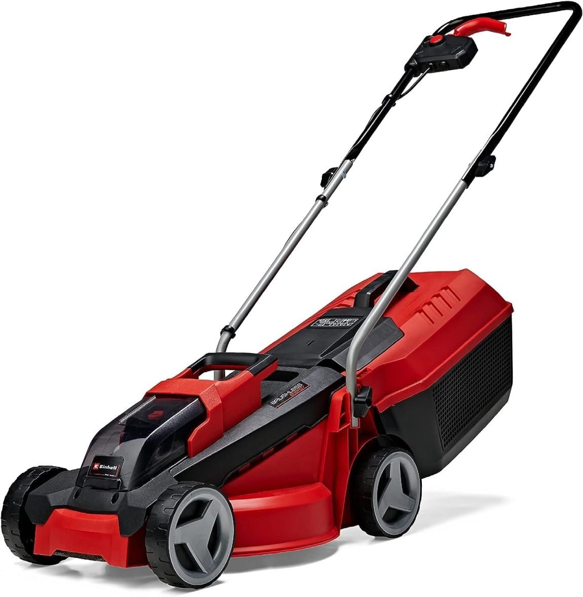 Einhell City Cortacésped inalámbrico GE-cm 18/30 Li Kit Power X-Change – 18 V, cope 30 cm, jusqu’à 150 m², moteur brushless, bac 25 L, batería 3,0 Ah y