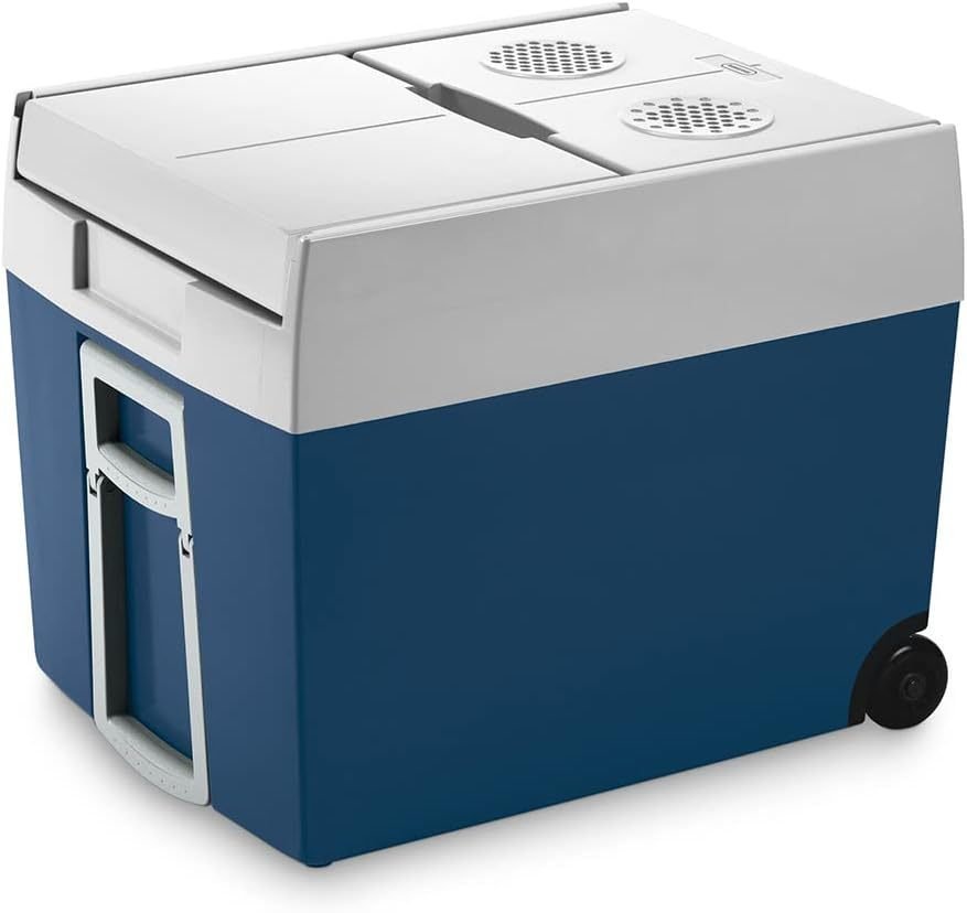 Mobicool MT48W AC/DC Glacière eléctrico à ruedas 48 L – para caisse de boissons, 12 V/230 V, voiture, camion, bateau y campinog-car, azul