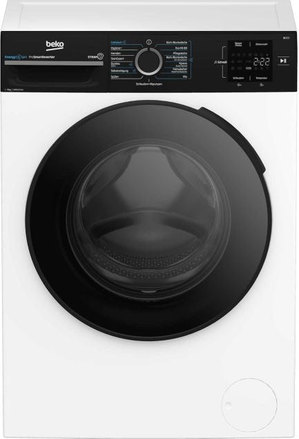 Beko WMC91464ST1 b300 lavadora 9 kg – Bluyooth, moteur ProSmart Inverdeer, vapeur, Py Hair Removal, WaterSafe+, blanco