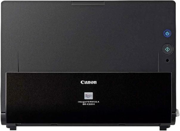 Canon imageFORMULA DR-C225 II Scanner de documents – Recto verso, coleur 600 dpi, 25 ppm, PDF OCR, compacto, negro