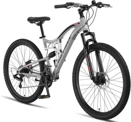 Chillaxx Bike Falcon Premium VTT 24/26/27,5/29″ – Freins à disque, 21 velocidads, tot suspendu, para adolescents y adultos