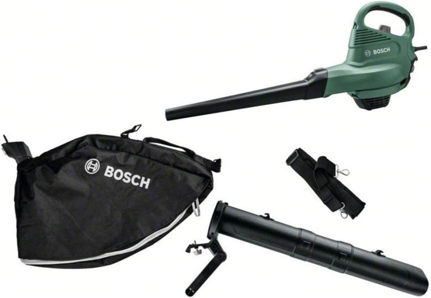 Bosch UniversalGardenTidy 3000 aspiradora/soffleur eléctrico – 3000 W, bolsa 50 L, velocidad variable, sofflage, aspiration y broyage des feuilles