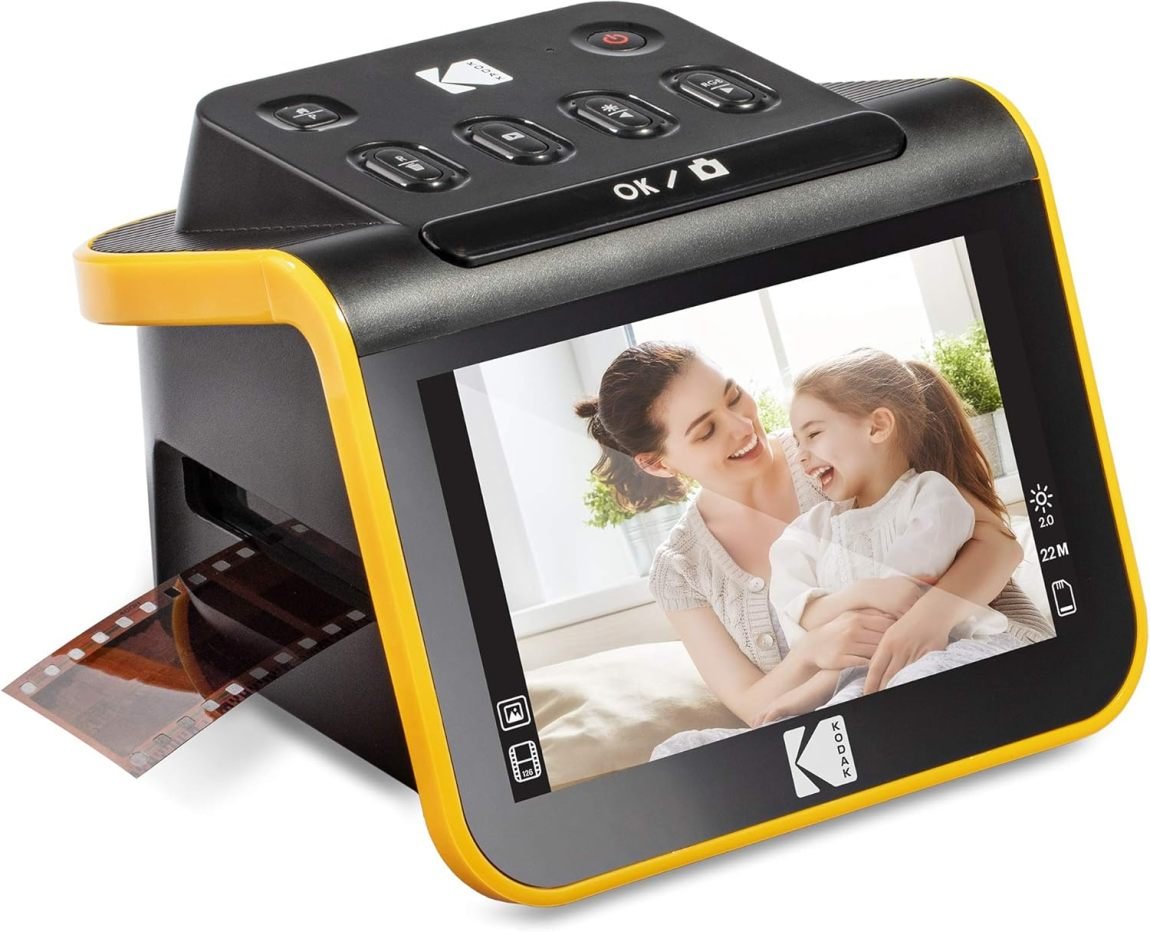 KODAK Slide N SCAN Scanner de films y diapositives con pantalla LCD 5″ – negro