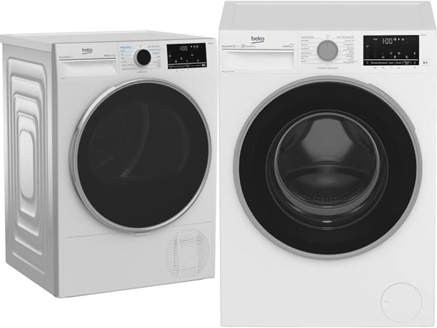 Beko B5T4824IF bPRO 500 secadora pompe à chaleur 8 kg – 15 programmes, vapeur, anti-froissage, mode silencioso, tambor AquaWave, adapté aux