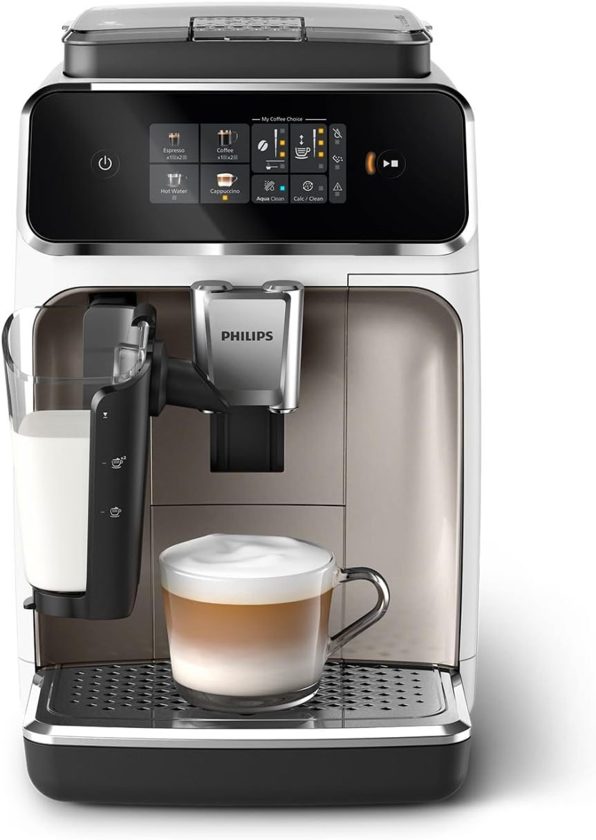 Philips Série 2300 Cafyera espresso automático EP2333/40 – Chrome blanco