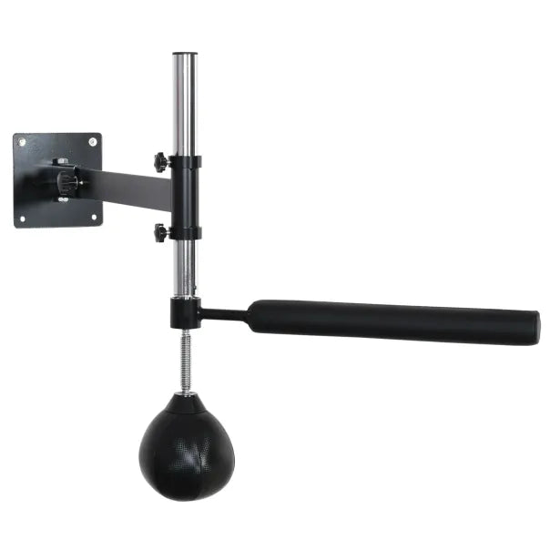 HOMCOM sopuerta de boxe con ballon de frappe, regulable en altura, fixation murale