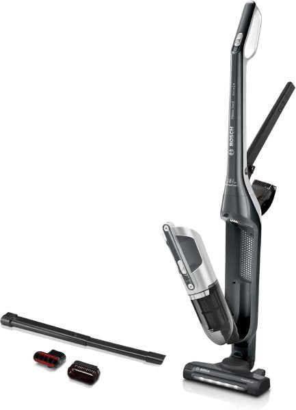 Bosch Flexxo Série 4 BBH32101 aspiradora inalámbrico 2-en-1 – sin bolsa, forte aspiration, longue autonomía, charge rapide, suceur fentes, tos sols, negro