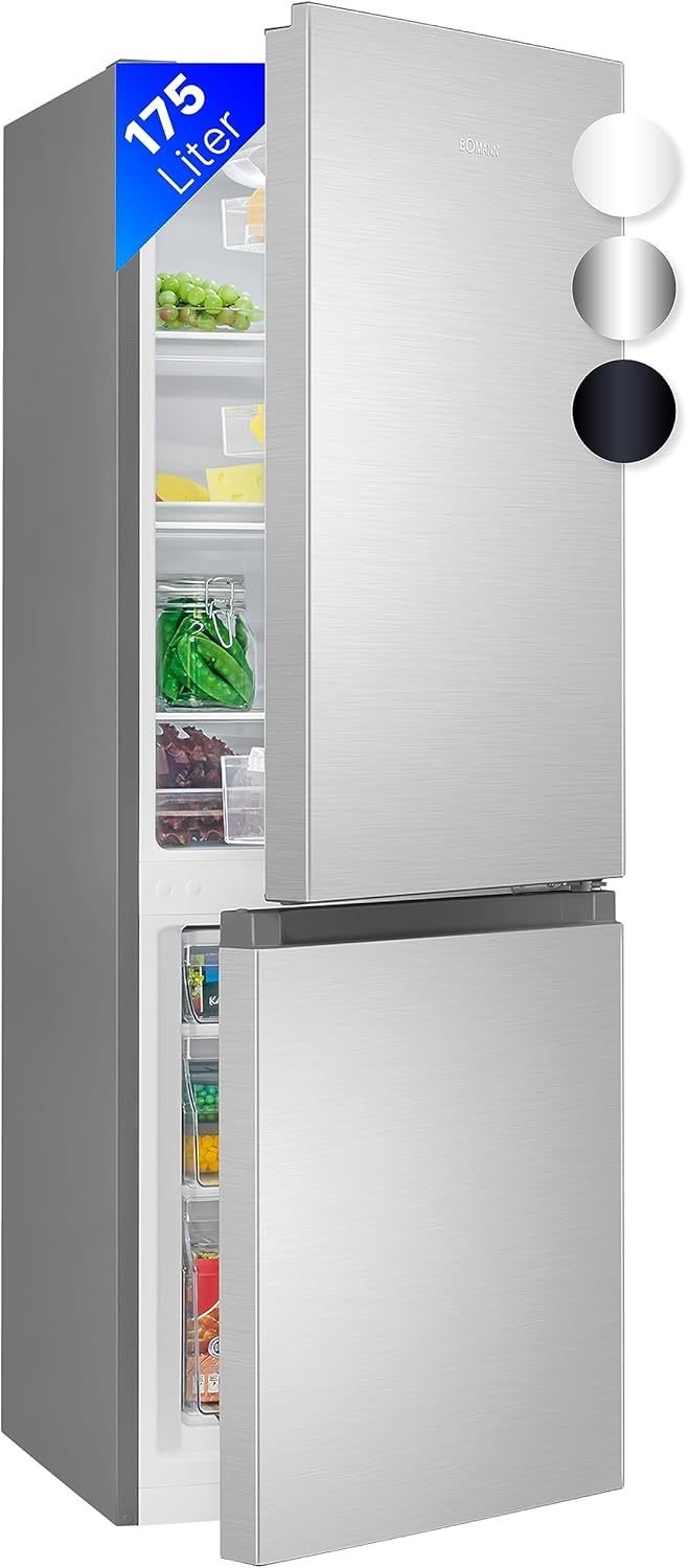 frigorífico-congélateur finition acero inoxidable – 3 clayytes en verre, 3 tiroirs congélateur, fonctionnement silencioso 39 dB, puerta réversible, format gain