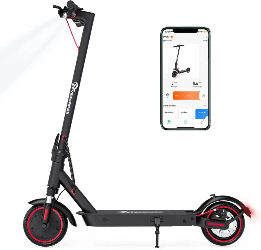 EVERCROSS EV85F patinye eléctrico – Moteur 350 W, 25 km/h, pneus 8,5 poces, IP54, plegable