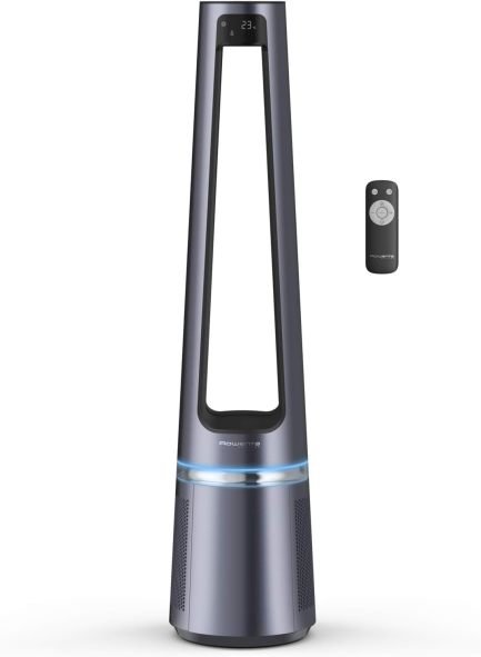 Rowenta QU5062 Eclipse 3-en-1 – Purificateur d’air, calefacción sofflant y ventilador, filtre 99,9 % des particules, jusqu’à 30 m², 35 °C, modes