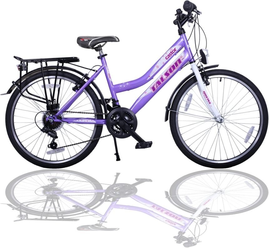 Talson biciclya niño 24″ – 21 velocidads, violy/blanco