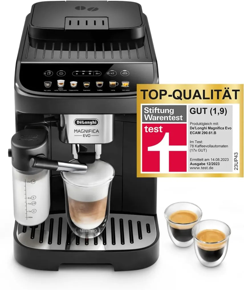 De'Longhi Magnifica Evo Next ECAM312.80.TB cafyera automático con 13 boissons (cappuccino, espresso, latte macchiato), pantalla coleur TFT 2,4