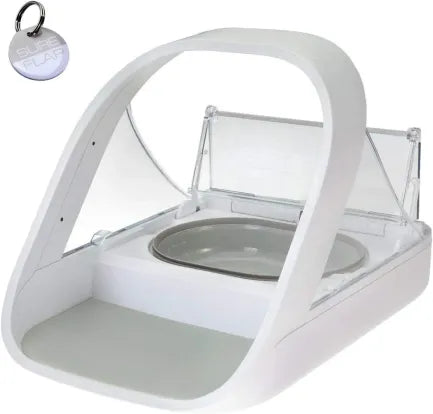 Distributeur automático de norriture para animaux MPF001 – Lecture puce électronique, aliments secs/humides, toalla para animal incluida