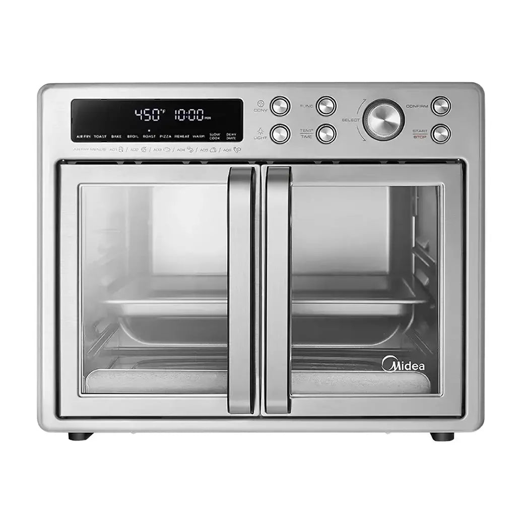 Midea Flexify™ French Door Airfryer horno – freidora sin huile multifunción à doble puerta, grandee capacidad, 10-en-1, negroe