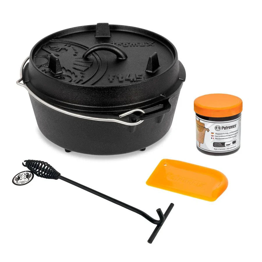 Dutch Oven FT4.5 Kit de démarrage – Cocotte en fonte 4 L para cuisson exteriore, barbacoa y campinog