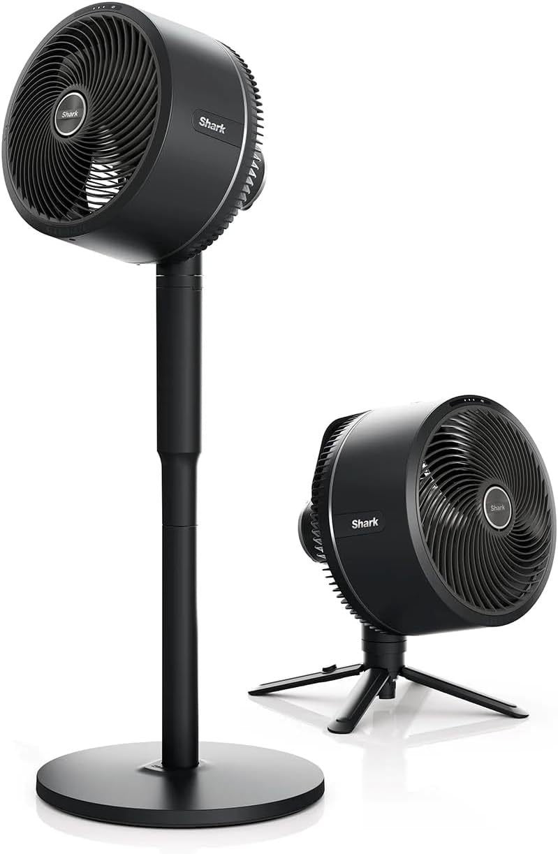 Shark FlexBreeze ventilador 2-en-1 haute velocidad – Hybride con cable/inalámbrico, interior/exterior, mando a distancia, inclinoaison regulable, résistant aux