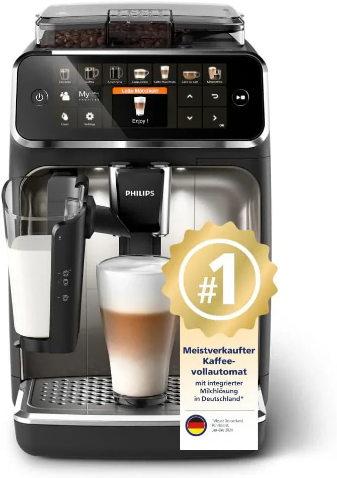Philips Série 5400 cafyera automático – 12 boissons, système LatteGo facile à nytoyer, pantalla TFT intuitif, réglages personnalisables