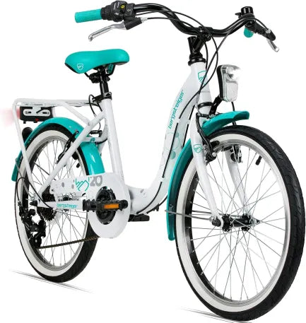 Bergsteiger Atlantis biciclya niño 20/24″ – para 6–11 ans, conforme StVZO, velocidads Shimano, éclairage dynamo
