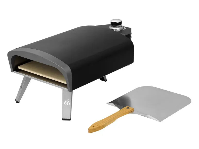 horno à pizza à gaz « Burnsville » de acero acero inoxidableydable, negro