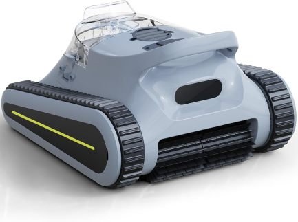 Crab Robot limpiador de piscina inalámbrico – Grimpe aux parois, nytoyage automático murs y fond, jusqu’à 150 m²