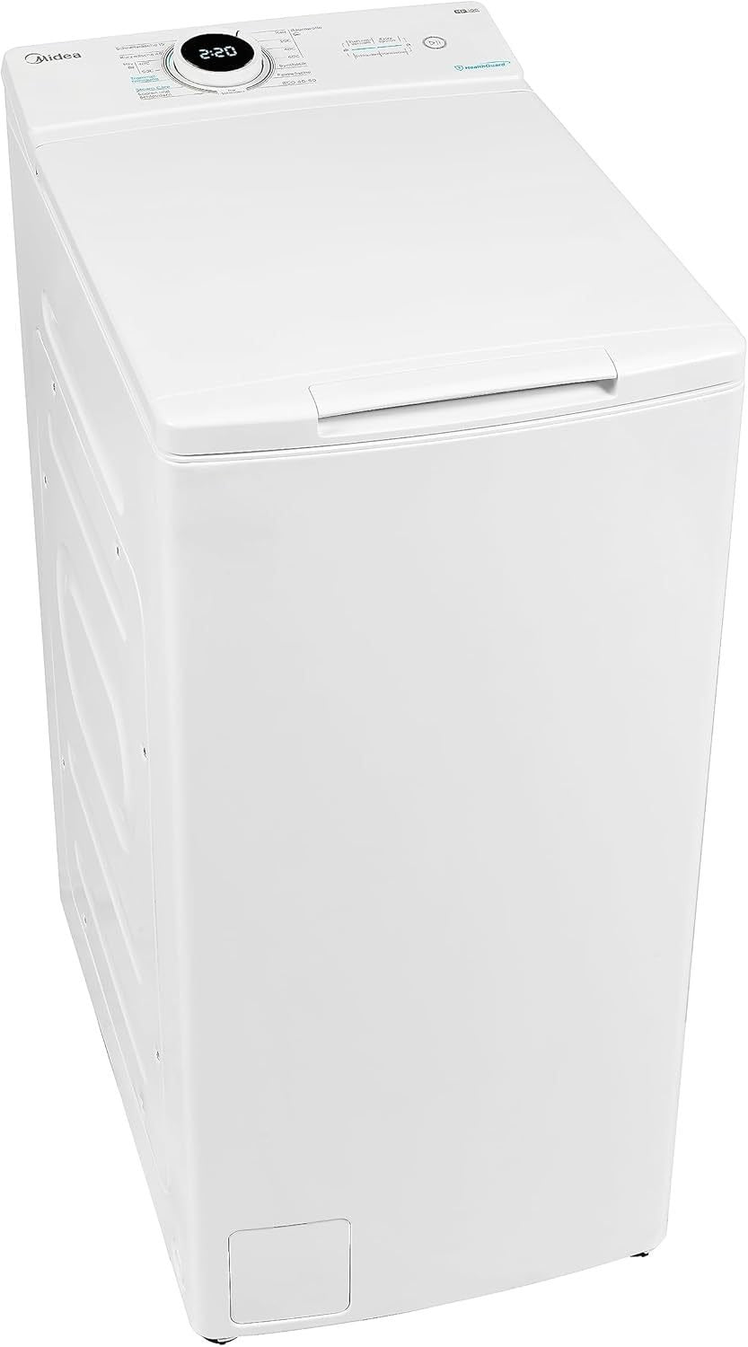 Midea MF10y70B lavadora top 7 kg, classe A, 1200 tr/min – Moteur BLDC Inverdeer, vapeur, SoftOpener, grandee overdeure, cycles 15/45 min, plusieurs