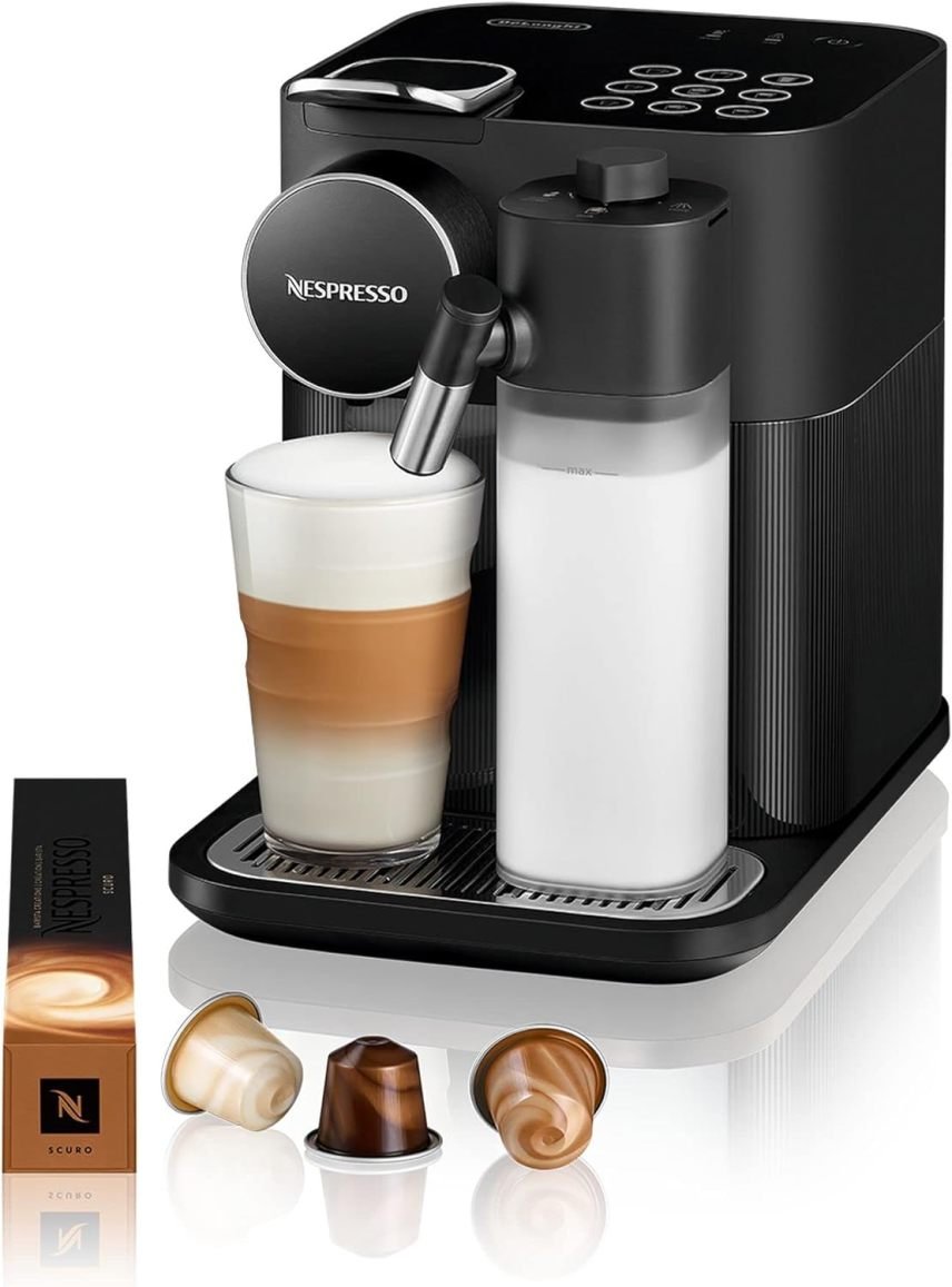 Nespresso De'Longhi Gran Lattissima EN640.W Machine à capsules con système lait automático – 19 bar, 1400 W, blanco