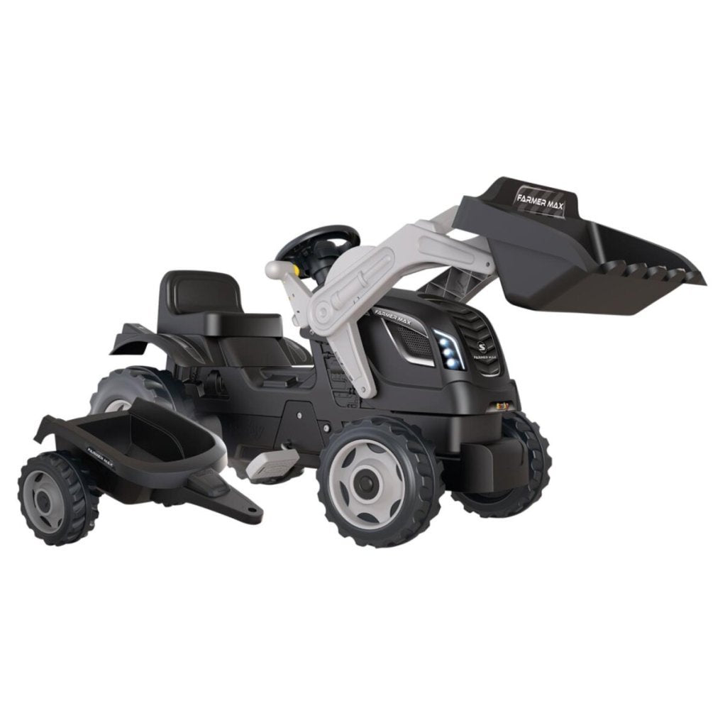 SMOBY Tracteur Farmer Max con remorque