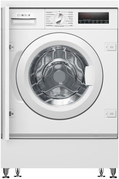 Bosch WIW28443 Série 8 lavadora encastrable frontal 8 kg, 1400 tr/min – 62 kWh/100 cycles, EcoSilence Drive, SpeedPerfect, VarioDrum, blanco