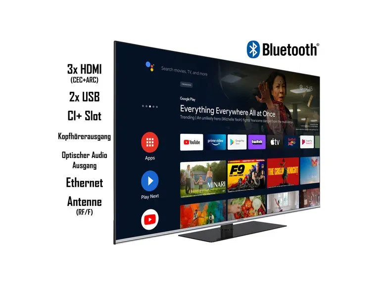 televisor « QUAN900M » QLED Android Smart TV 4K UHD