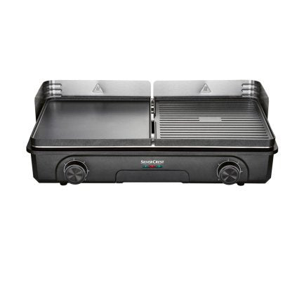SILVERCREST KITCHEN TOOLS Grill de mesa STG 2200 A1 con 2 surfaces séparées