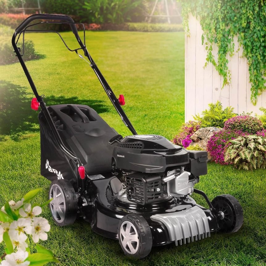 BRAST Cortacésped thermique 16145 E-Start – Cortacésped potentee autotractée con démarrage eléctrico