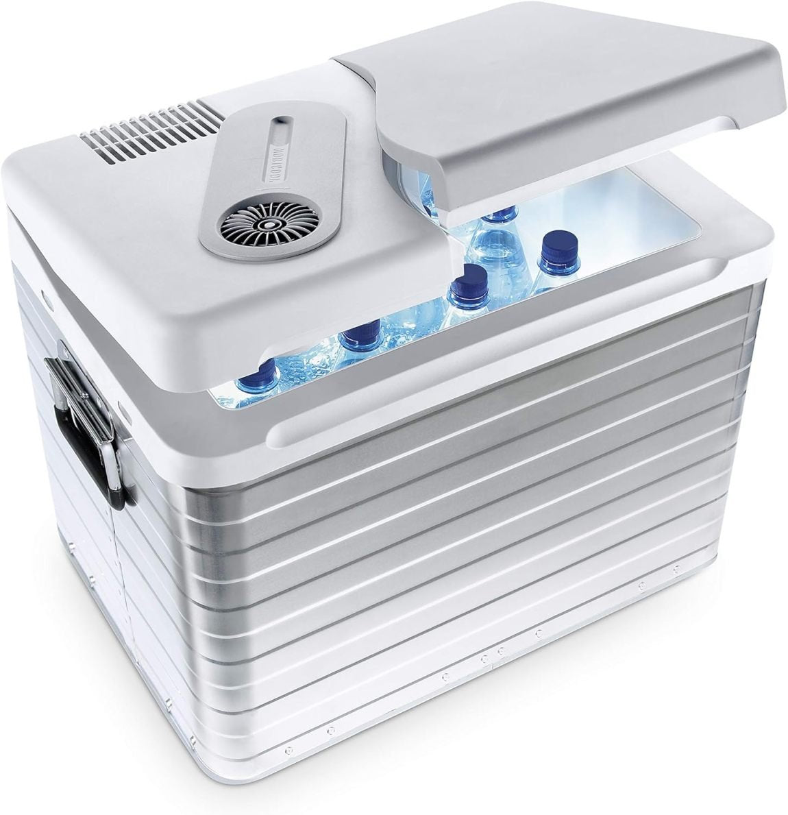 Mobicool Q40 AC/DC Glacière eléctrico portátil en aluminio 39 L – 12/230 V, voiture, camion, bateau y campinog-car