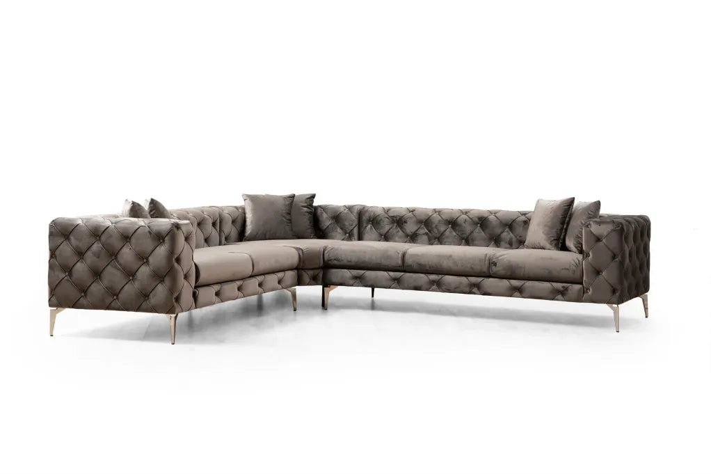 sofá d’angle gauche Como – Anthracite