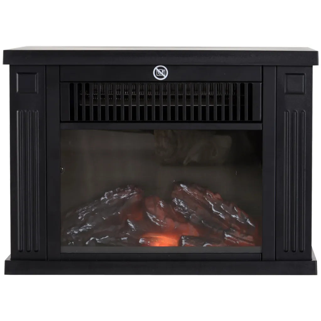 HOMCOM chimenea eléctrico con effy flamme y 2 niveaux de chauffe