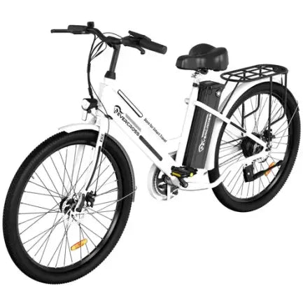 EVERCROSS EK8S biciclya eléctrico 26″ – Moteur 250 W, batería 12 Ah, autonomía jusqu’à 90 km, blanco