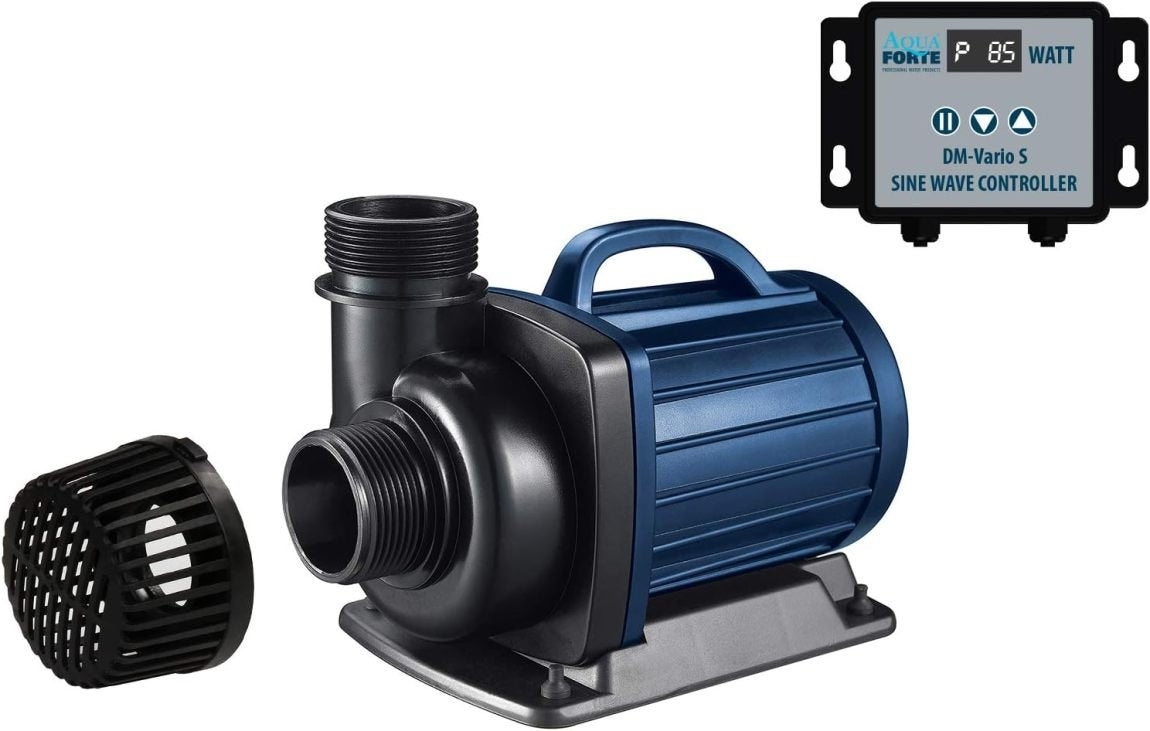 AquaForte DM-22.000 Vario S Pompe de filtration/bassin – 70–200 W, altura 7,5 m, regulable con contrôleur externe, idéale ruisseau/cascade